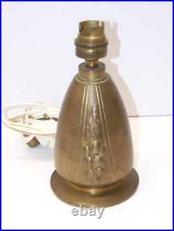 JOLI PIED DE LAMPE ART DECO BRONZE signé A. MARIONNET Jus de GRENIER D