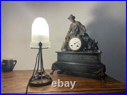 Jolie lampe ART DECO fer forgé