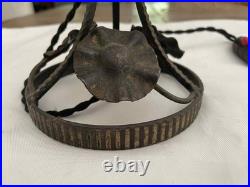 Jolie lampe ART DECO fer forgé