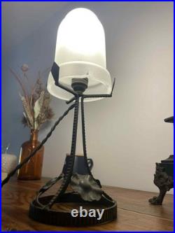 Jolie lampe ART DECO fer forgé