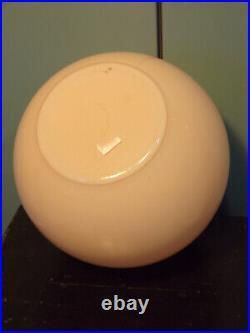 LAMPE BOULE OPALINE ROSE PALE-ART DéCO-DESIGN 1930