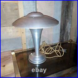 LAMPE CHAMPIGNON aluminium ART DECO