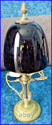 LAMPE EMPIRE TETE AIGLE NAPOLEON DEBUT 20è COUPELLE VERRE 3 TEINTES(ART DECO)