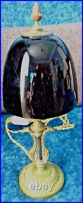LAMPE EMPIRE TETE AIGLE NAPOLEON DEBUT 20è COUPELLE VERRE 3 TEINTES(ART DECO)