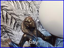 LAMPE Femme au ballon-régule-1930-50-art déco