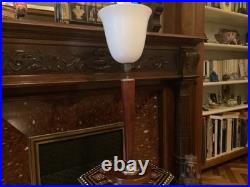 LAMPE MAZDA noyer art déco vintage 1930. Interrupteur rotatif