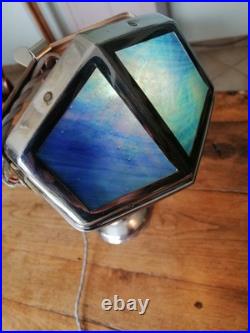 LAMPE PIROUETT CHROME ET VERRE ART DECO antique lamp pirouett