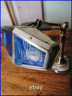 LAMPE PIROUETT CHROME ET VERRE ART DECO antique lamp pirouett