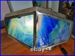 LAMPE PIROUETT CHROME ET VERRE ART DECO antique lamp pirouett
