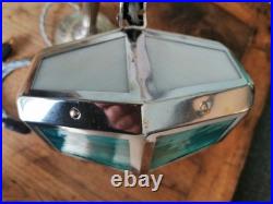 LAMPE PIROUETT CHROME ET VERRE ART DECO antique lamp pirouett