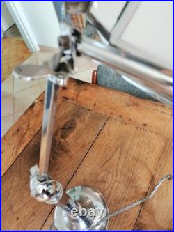 LAMPE PIROUETT CHROME ET VERRE ART DECO antique lamp pirouett