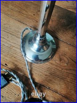 LAMPE PIROUETT CHROME ET VERRE ART DECO antique lamp pirouett