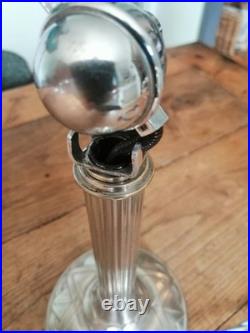 LAMPE PIROUETT CHROME ET VERRE ART DECO antique lamp pirouett