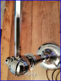 LAMPE PIROUETT CHROME ET VERRE ART DECO antique lamp pirouett