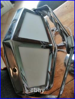 LAMPE PIROUETT CHROME ET VERRE ART DECO antique lamp pirouett