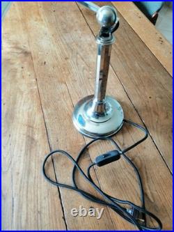 LAMPE PIROUETT CHROME ET VERRE ART DECO antique lamp pirouett