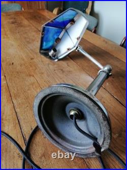 LAMPE PIROUETT CHROME ET VERRE ART DECO antique lamp pirouett