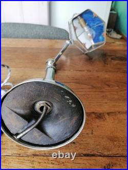 LAMPE PIROUETT CHROME ET VERRE ART DECO antique lamp pirouett
