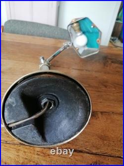 LAMPE PIROUETT CHROME ET VERRE ART DECO antique lamp pirouett