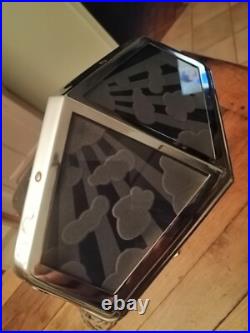 LAMPE PIROUETT modèle salon CHROME ET VERRE ART DECO