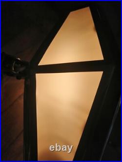 LAMPE PIROUETT modèle salon CHROME ET VERRE ART DECO