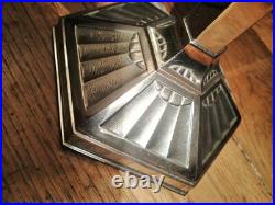 LAMPE PIROUETT modèle salon CHROME ET VERRE ART DECO