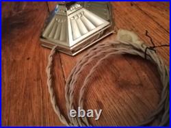 LAMPE PIROUETT modèle salon CHROME ET VERRE ART DECO