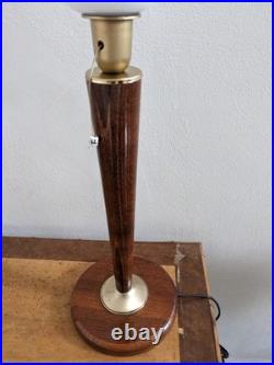 LAMPE STYLE MAZDA UNILUX couleur noyer ou autre art déco vintage 1930. Avec inte