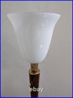 LAMPE STYLE MAZDA UNILUX couleur noyer ou autre art déco vintage 1930. Avec inte