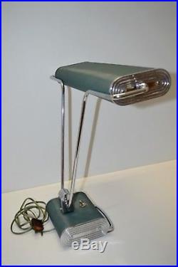 LAMPE de BUREAU ART DECO EILEEN GRAY JUMO DESIGN INDUSTRIEL DECO VINTAGE 1940/50