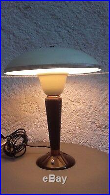 LAMPE de BUREAU JUMO Modele 320 Bakelite Cuivre Tole art deco