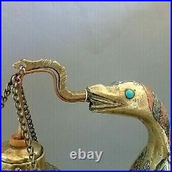 LAMPE en Bronze Art Déco Serpent Cobra 1re moitié XXe