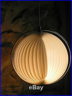 LUSTRE Lampe moon de VERNER PANTHON design 60/80 vintage pop art Diam 40 cm Hau