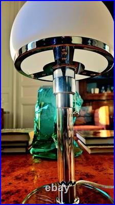 Lamp de table art deco verre dépoli 37cm lampe design vintage e27 Lamp de table art deco verre dépoli 37cm lampe design vintage e27