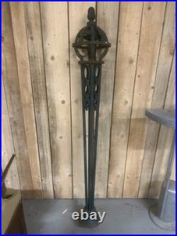 Lampadaire Art Deco Design Moderniste 1940 Pied de Lampe Ferronnerie Ancienne