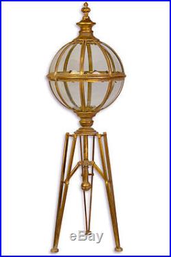 Lampadaire Lampe Montgolfiere Tripode Style Louis XVI Empire En Laiton