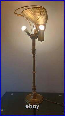 Lampadaire Lampe de table signé maison Malabert 1930 Art Déco DLG bagues Quinet