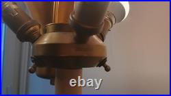 Lampadaire Lampe de table signé maison Malabert 1930 Art Déco DLG bagues Quinet