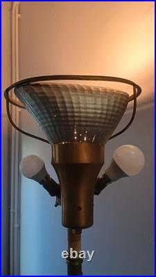 Lampadaire Lampe de table signé maison Malabert 1930 Art Déco DLG bagues Quinet