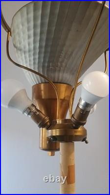 Lampadaire Lampe de table signé maison Malabert 1930 Art Déco DLG bagues Quinet