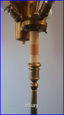 Lampadaire Lampe de table signé maison Malabert 1930 Art Déco DLG bagues Quinet