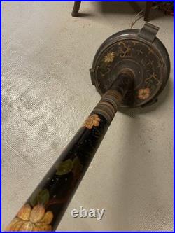 Lampadaire Laque Japonais Japon Art Deco Nouveau XIXeme Napoléon III Lampe