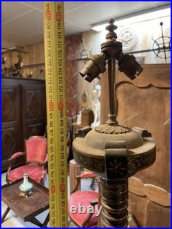 Lampadaire Laque Japonais Japon Art Deco Nouveau XIXeme Napoléon III Lampe