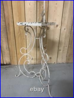 Lampadaire Pied de Lampe Art Deco Design Moderniste Ancien Fer Forgé Vintage