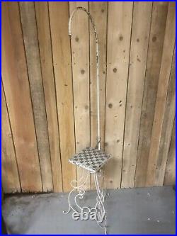 Lampadaire Pied de Lampe Art Deco Design Moderniste Ancien Fer Forgé Vintage