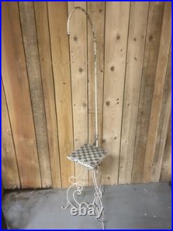 Lampadaire Pied de Lampe Art Deco Design Moderniste Ancien Fer Forgé Vintage