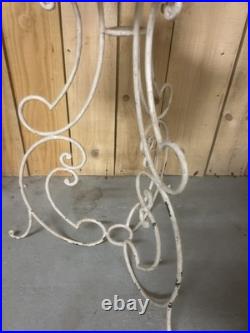 Lampadaire Pied de Lampe Art Deco Design Moderniste Ancien Fer Forgé Vintage