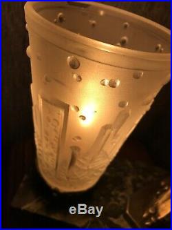 Lampe 1930 Art Deco Signe Muller Brule Parfum Tulipe Degue French Lamp Lustre