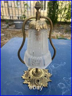 Lampe ART DECO PIED BRONZE LAMPE de chevet / de bureau