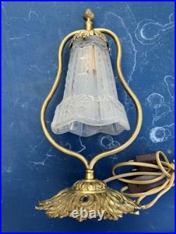 Lampe ART DECO PIED BRONZE LAMPE de chevet / de bureau